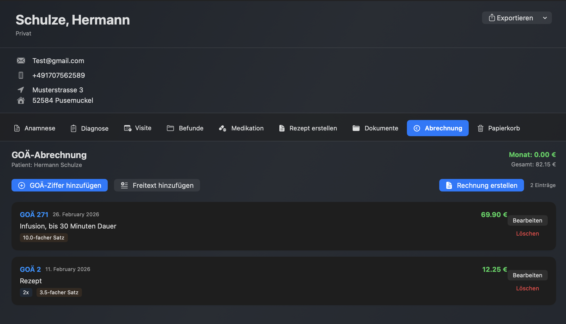 Patienten-/Klientenregister: Zentrale Verwaltung